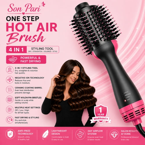 One Step Hot Air Brush (Dryer + Styler)