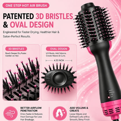 One Step Hot Air Brush (Dryer + Styler)
